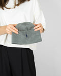Grey merino wool hat by Ralph Lauren