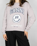 Purple and grey crewneck sweatshirt by GANNI