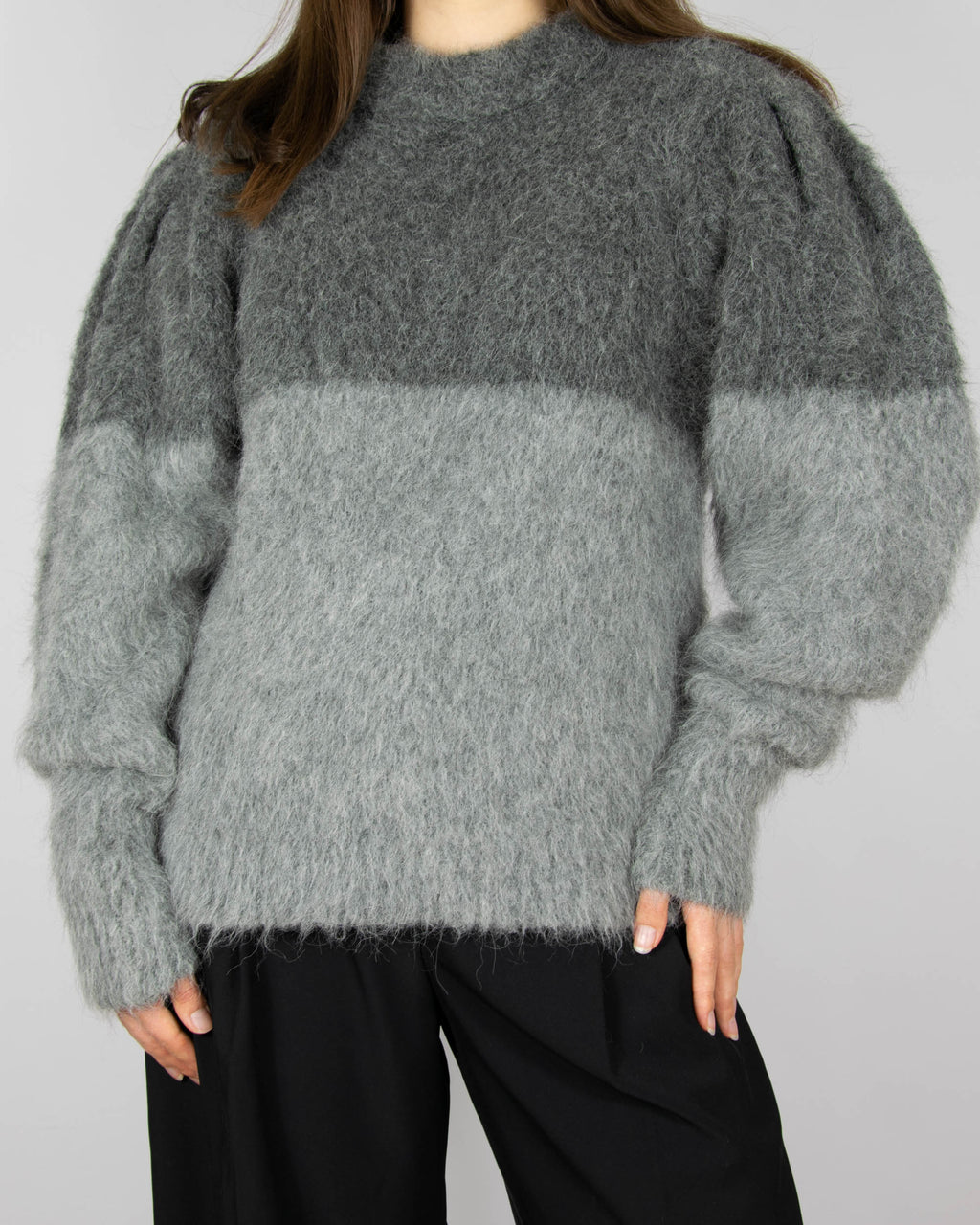 Grey alpaca sweater by Copenhagen Muse