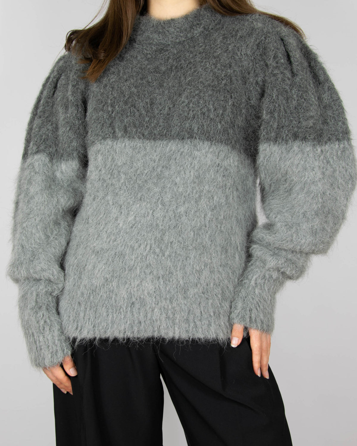 Grey alpaca sweater by Copenhagen Muse