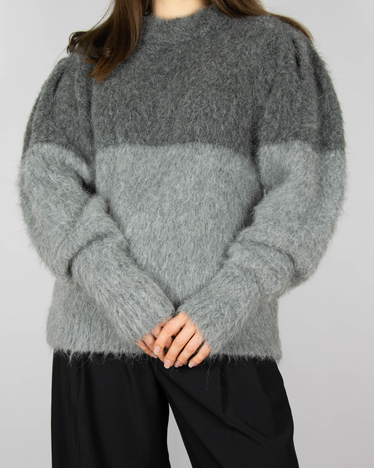 Grey alpaca sweater by Copenhagen Muse