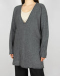 Grey wool and cashmere sweater by Gerts Oslo Cashmere