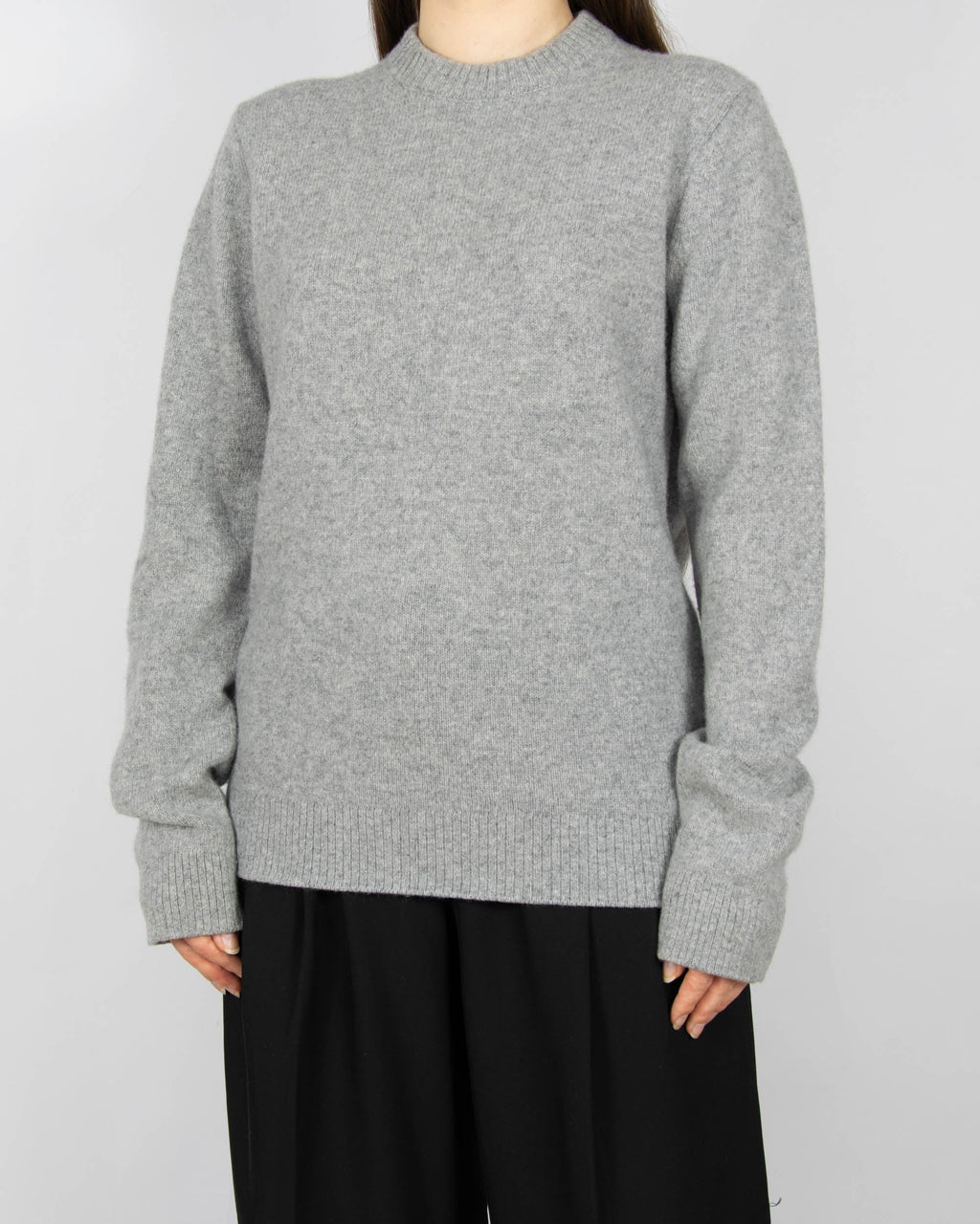 Grey wool and cashmere sweater by Massimo Dutti