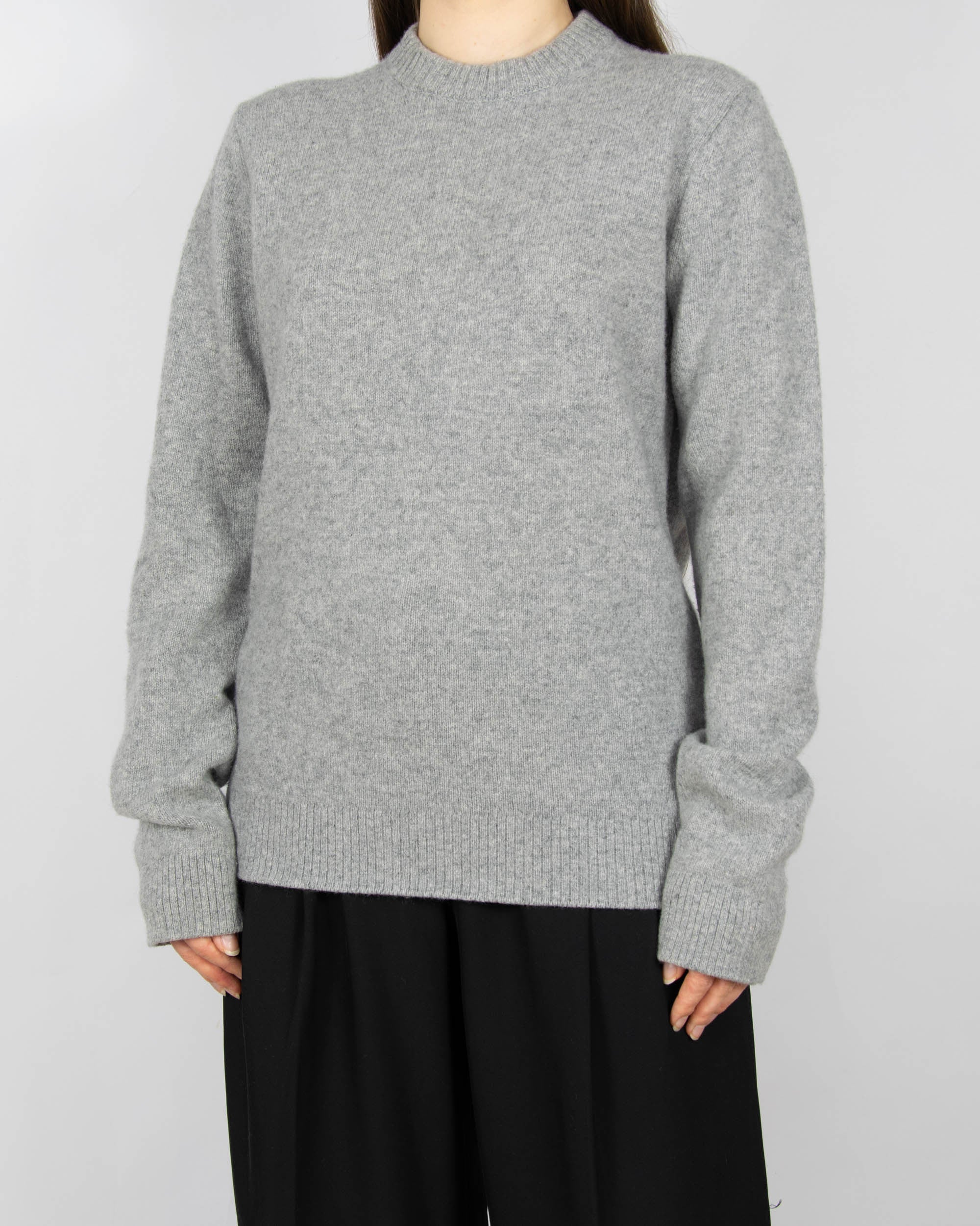 Grey wool and cashmere sweater by Massimo Dutti