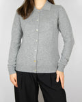 Grey wool and cashmere cardigan by Zara