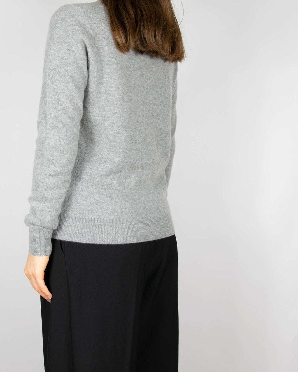 Grey wool and cashmere cardigan by Zara