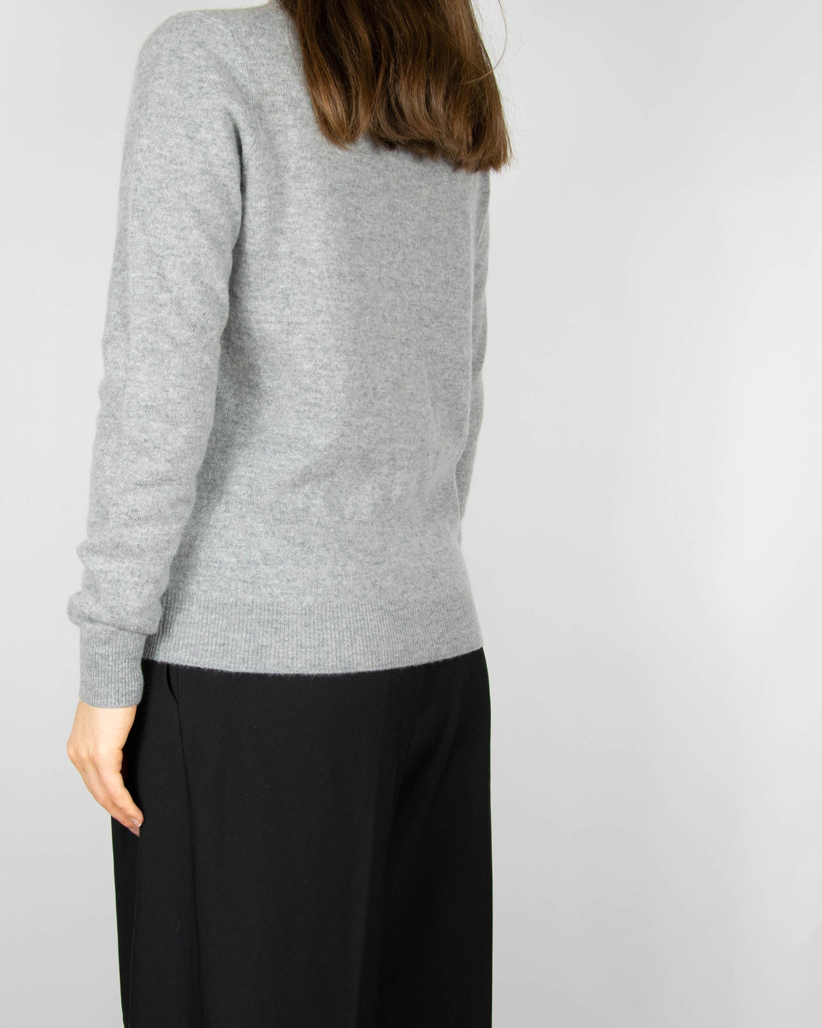 Grey wool and cashmere cardigan by Zara