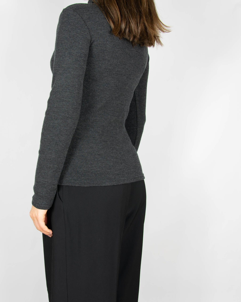 New dark grey merino wool sweater by WE NORWEGIANS