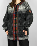 Off-white and black Norwegian wool Setesdal Jacket by Dale of Norway