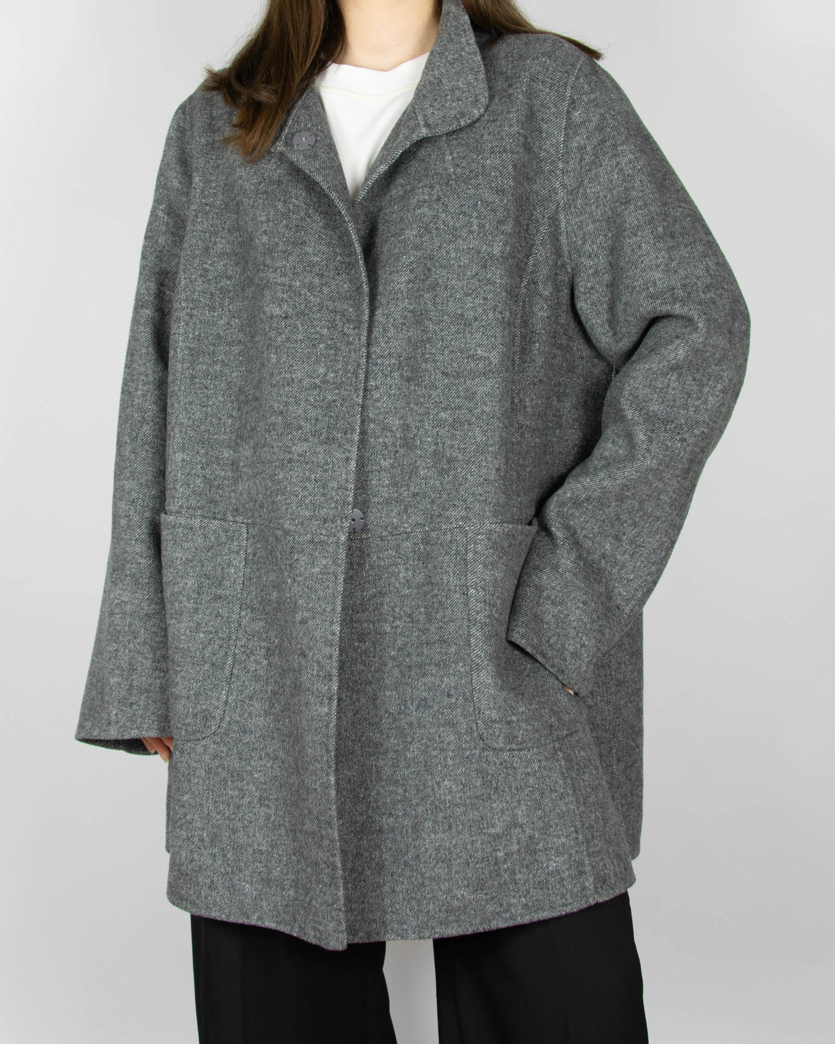 Grey wool and viscose coat by Gerry Weber