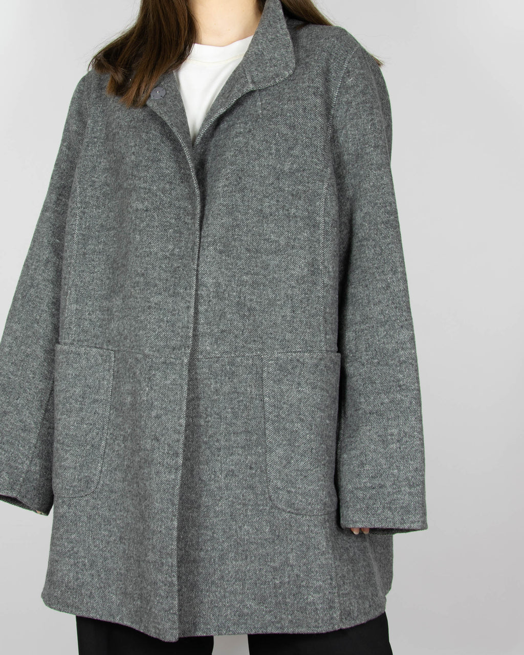Grey wool and viscose coat by Gerry Weber