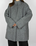 Grey wool and viscose coat by Gerry Weber