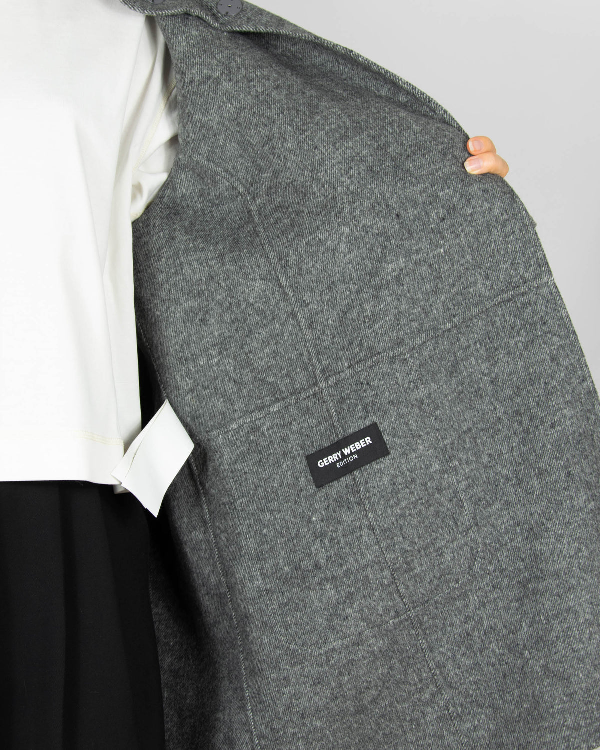 Grey wool and viscose coat by Gerry Weber