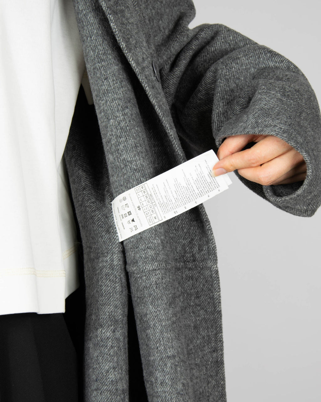 Grey wool and viscose coat by Gerry Weber
