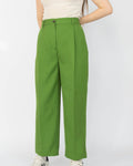 Green wool-blend trousers by Acne Studios