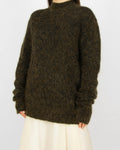 Green-brown mohair and wool sweater by Weekday