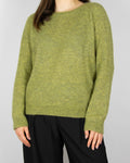 Pistachio green alpaca and wool sweater by Arnie Says