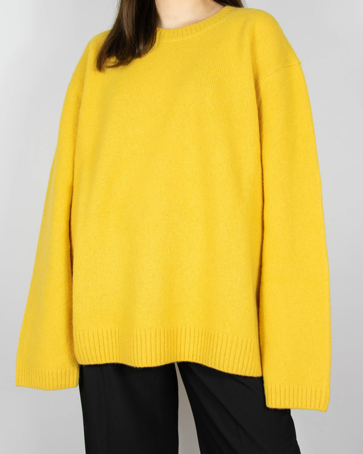 Yellow wool sweater by ARKET