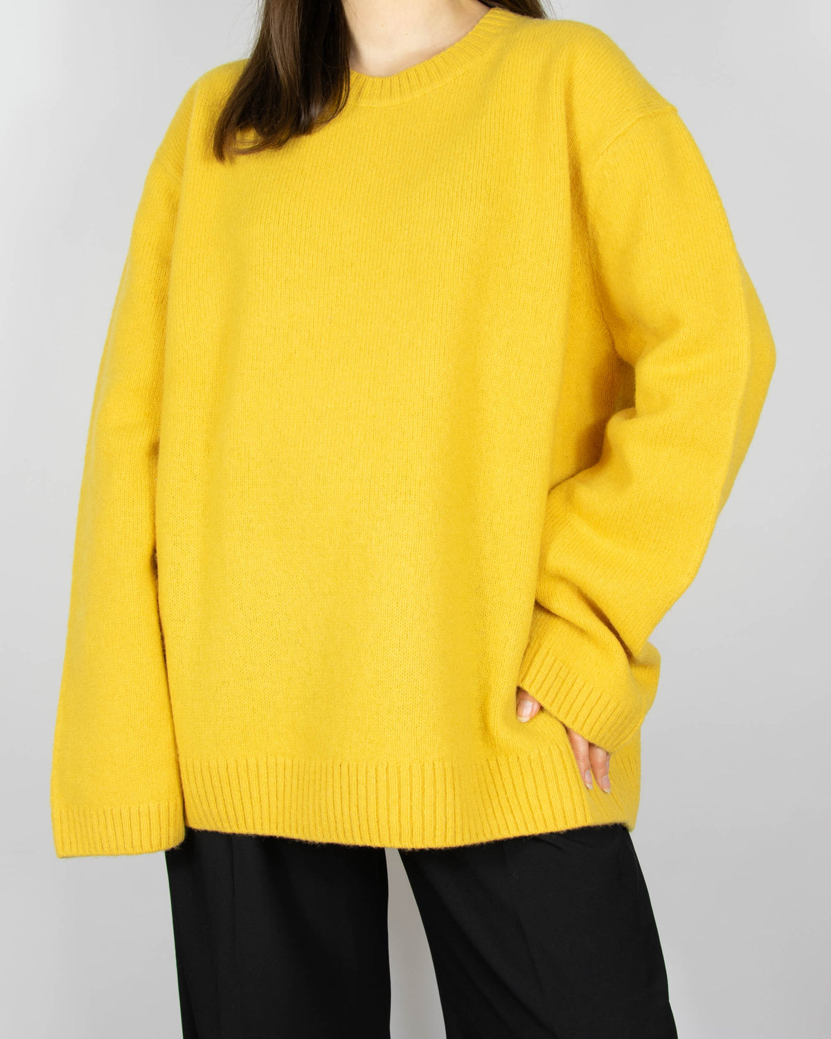 Yellow wool sweater by ARKET