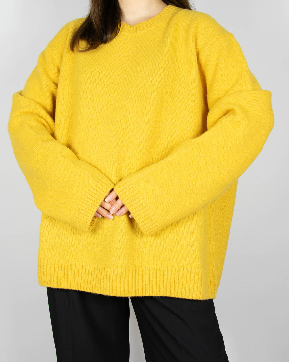 Yellow wool sweater by ARKET